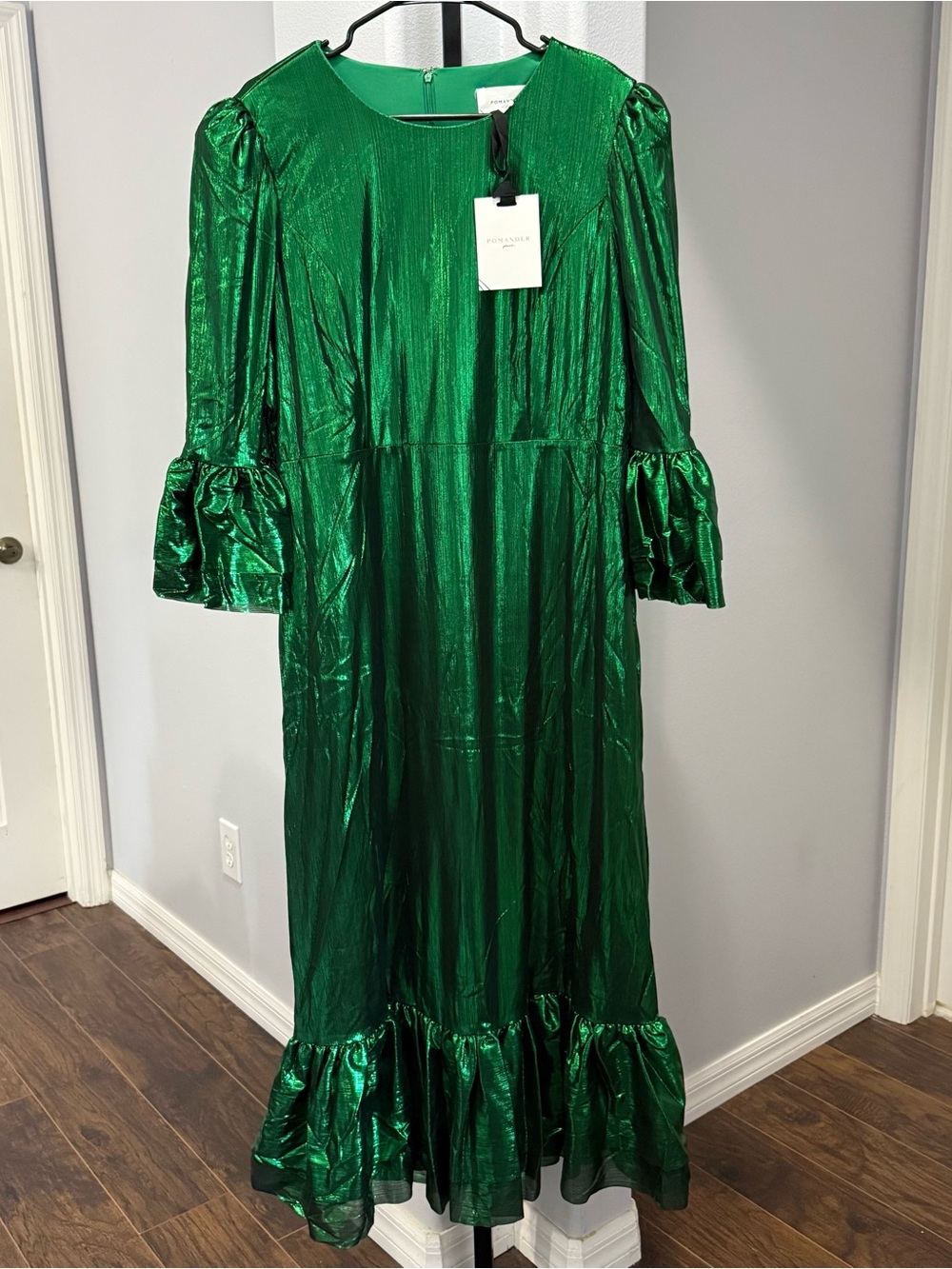 Tuckernuck Pomander Place Emerald Green Lillith Lilith Midi Dress Size XXL NWT - Picture 2 of 7